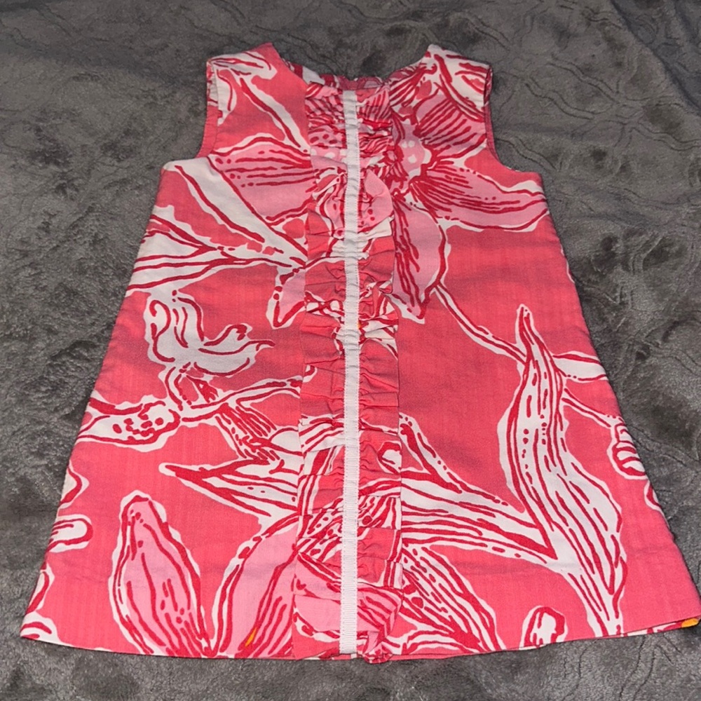 Lilly Pulitzer originals Pink Salmon Glamorous Life Shift Dress size 2 - Picture 1 of 4